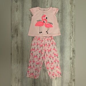 Carter's Pink Flamingo Pajama Set
